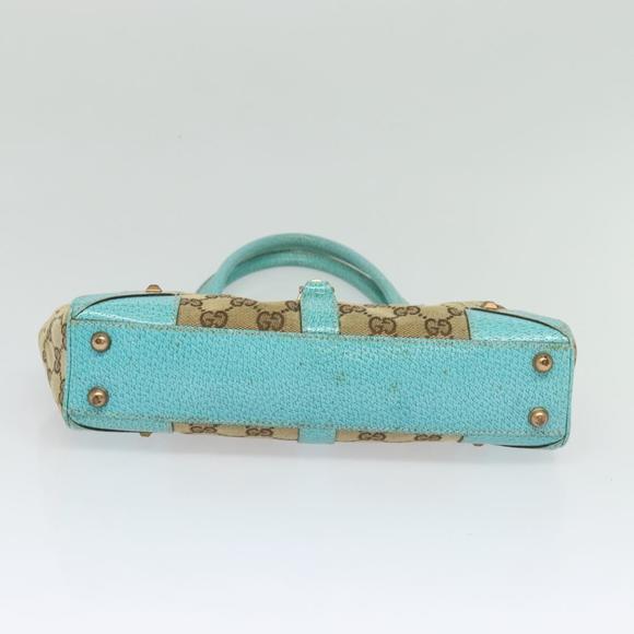 GUCCI GG Canvas New Jackie Shoulder Bag Beige Gold 124409 Auth EC820 - Picture 5 of 16